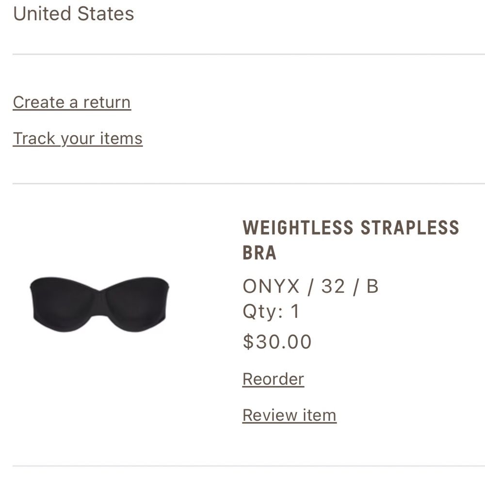 32B SKIMS Weightless Strapless Bra - Picture 2 of 2